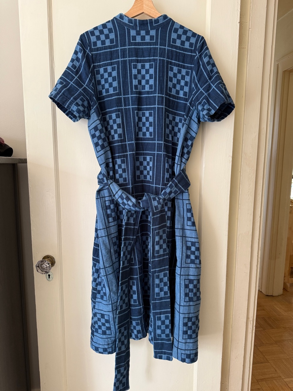 Ace & Jig Margaret Dress in Atlantis (indigo doublecloth), Size XL, GUC